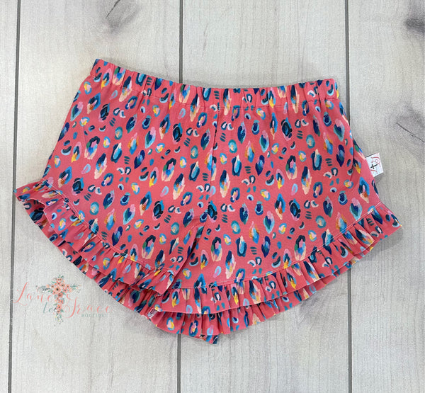 Lucy Shorts - Pink Leopard